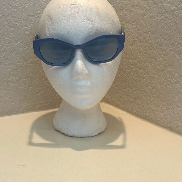 Karl Lagerfeld Paris Blue Injected Sunglasses Silver Accent KL6086S Bold Funky main image 9
